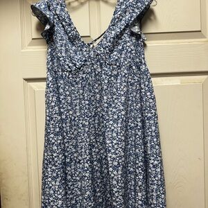 SHEIN Blue Floral Dress